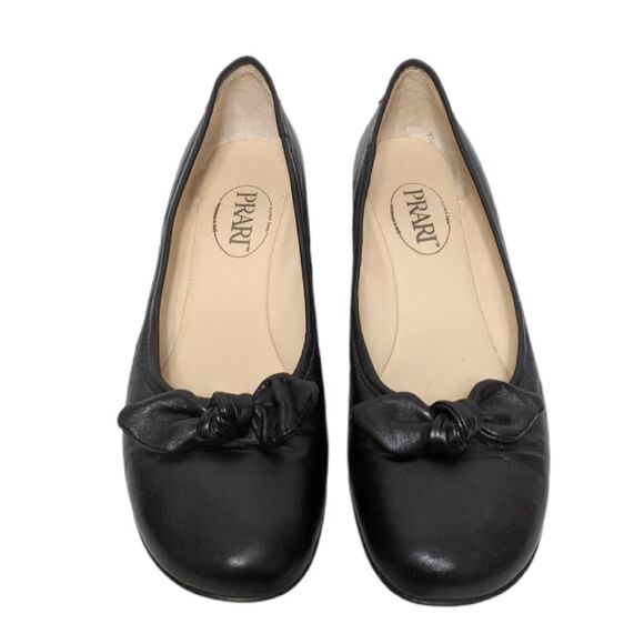 RICHARD ZECH PRARI Italian Leather Bow Wedges 8.5 - Picture 2 of 9